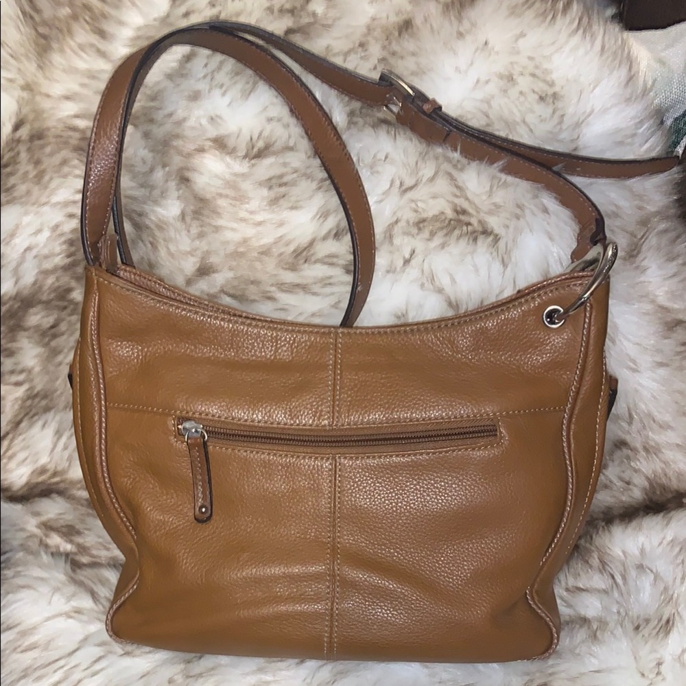Tan Tignanello Leather Shoulder Bag/crossbody conceal carry